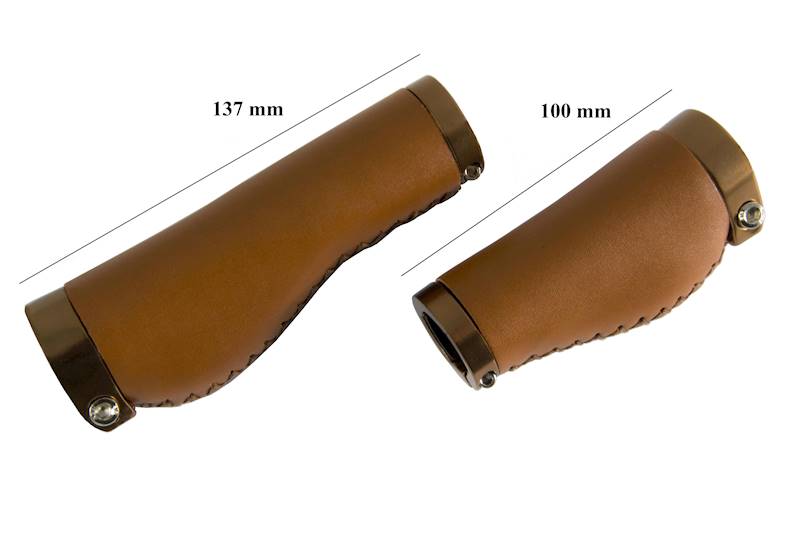 Chwyty Ergo 137/100mm brązowe 2lock
