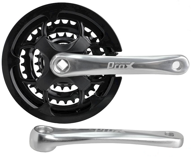 Mechanizm korbowy Prox 48/38/28Z alu srebrny