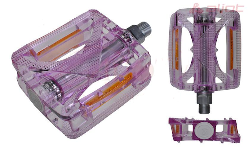 Pedały VP-885 Polycarbom purpurowe platforma