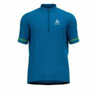 Koszulka męska tech. Odlo 1/2 zIp blue L