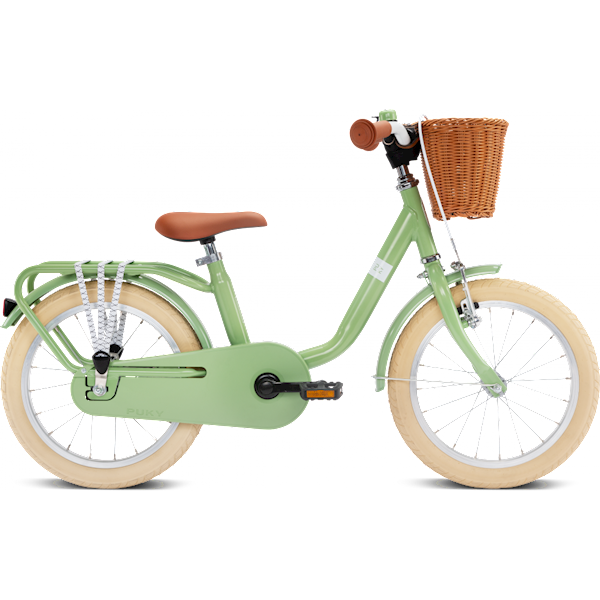 Rower Puky Steel Classic 16" retro zielony