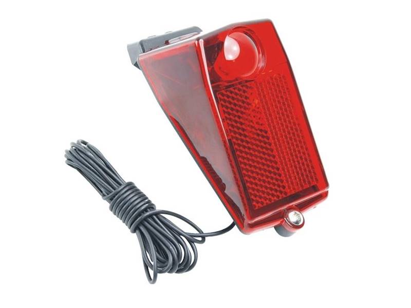 Lampa tył na dynamo z przewodem 409 led na błotnik
