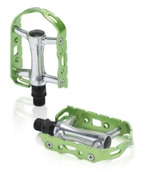 XLC MTB-Pedal Ultralight V PD-M15 Alu,srebrny/ziel
