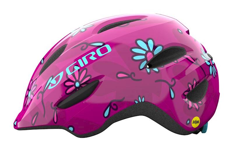 Kask dziecięcy Giro Scamp 49-53 cm S pink daisies
