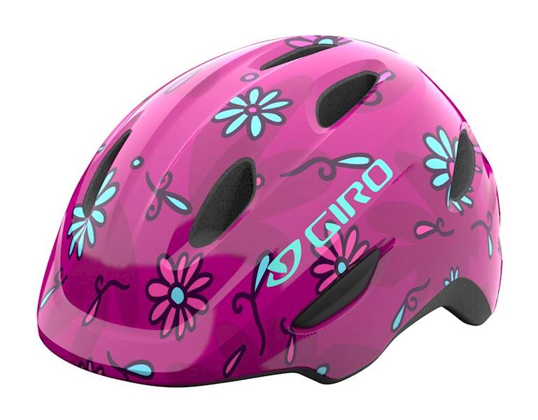 Kask dziecięcy Giro Scamp 49-53 cm S pink daisies