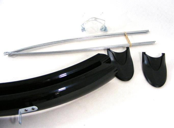 Błotnik 26"/58 winyl czarny+chlapacz