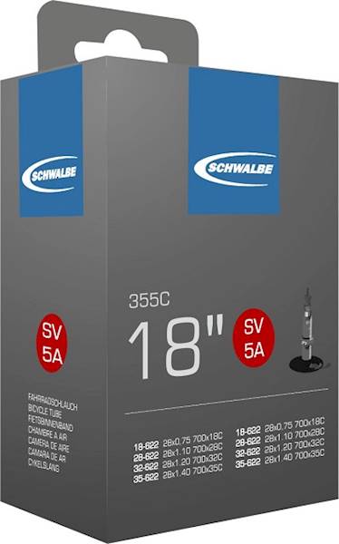 Dętka Schwalbe Standard 18x1.75/2.35. Presta 40 mm