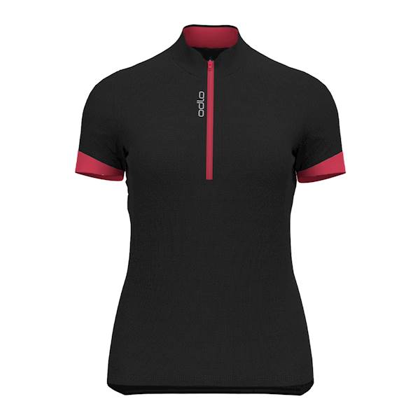 Koszulka damska Odlo S/S black/pink S