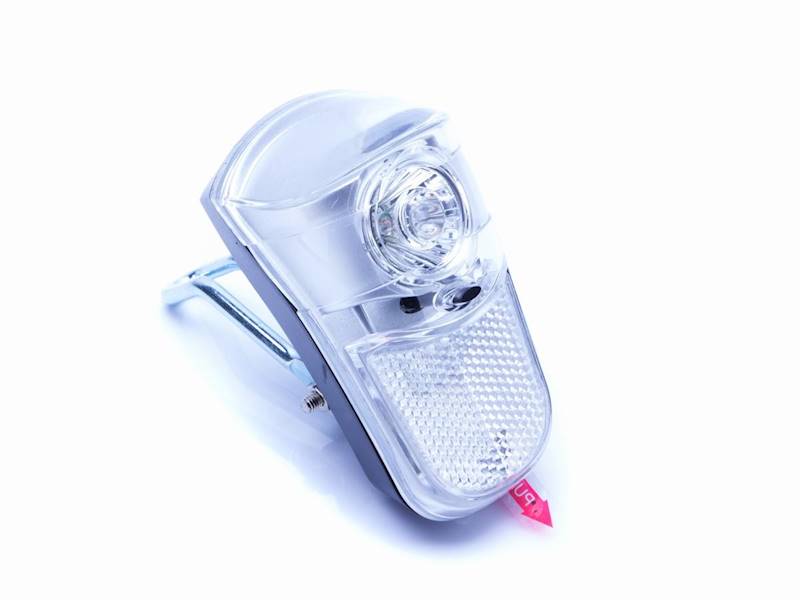 Lampa przednia 1-LED bater. czarna JY-7019 OEM