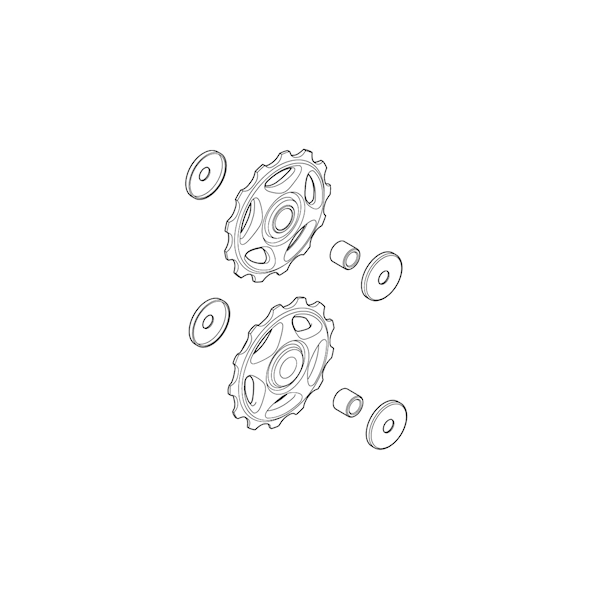 Kółka przerzutki Shimano RD-M410/M360