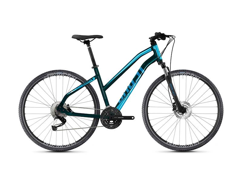 Rower Ghost Square Cross Base AL W petrol/ocean L