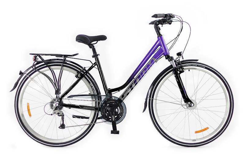 Rower Storm Marathon 6.0 Lady 17" śliwka/czarny