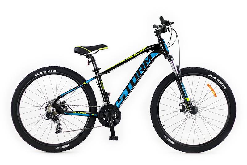 Rower Storm Shark 27.5 15" 2D gran-czar-żółty