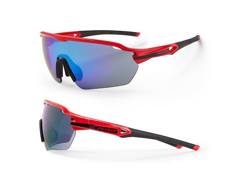 Okulary Accent Refex czerwono-czarne