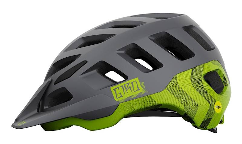 Kask Giro Radix metalic blac ano lime 55-59cm