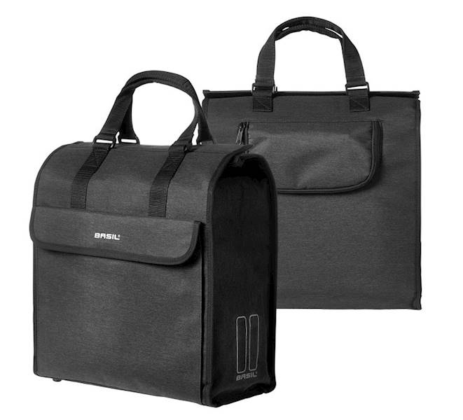 Torba Basil Shopera Mira czarna 17l.
