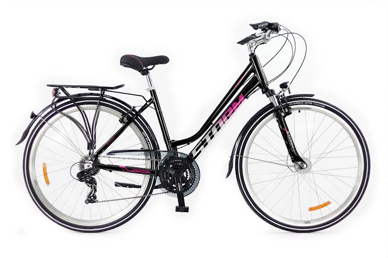 Rower Storm Marathon 2.0 26 Lady 15" czarny/fuksja