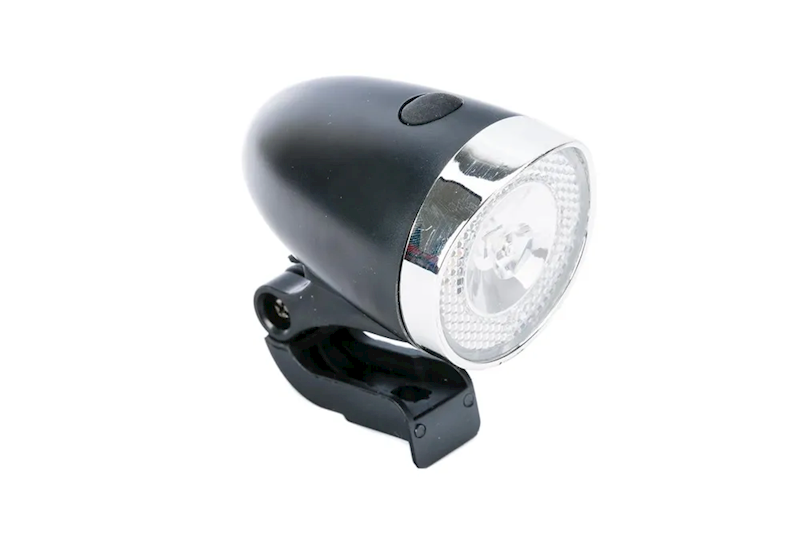 Lampa przód JY-597H 1 led 20 lm  bat. czarna