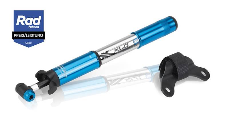 Mini pompka rowerowa XLC MTB PU-M02 niebieska