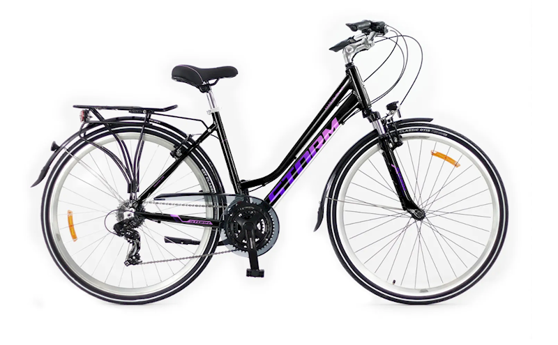 Rower Storm Marathon 1.0 Lady 17" czarny fuksja