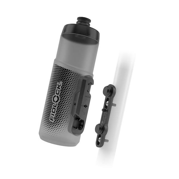 Bidon Fidlock Twist 600  transpar czarny + baza 