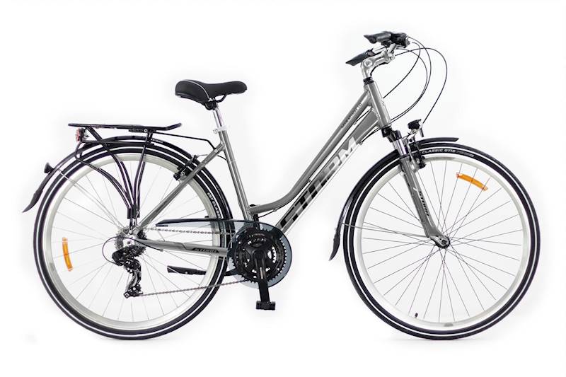 Rower Storm Marathon 1.0 Lady 19" srebrny/biały