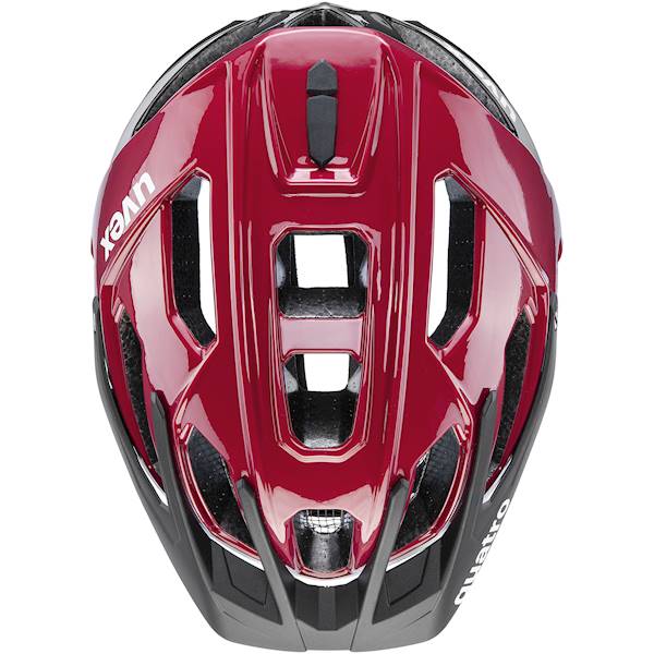 Kask rowerowy Uvex Quatro 52-57 cm. czerw-czarny