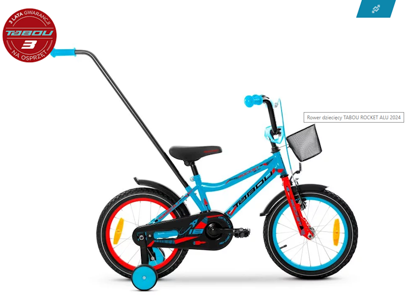 Rower Tabou Rocket Alu 18" blue/red