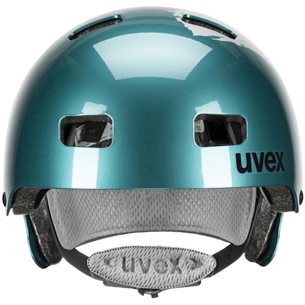 Kask Uvex Kid 3 (51-55) srebrny/turkus
