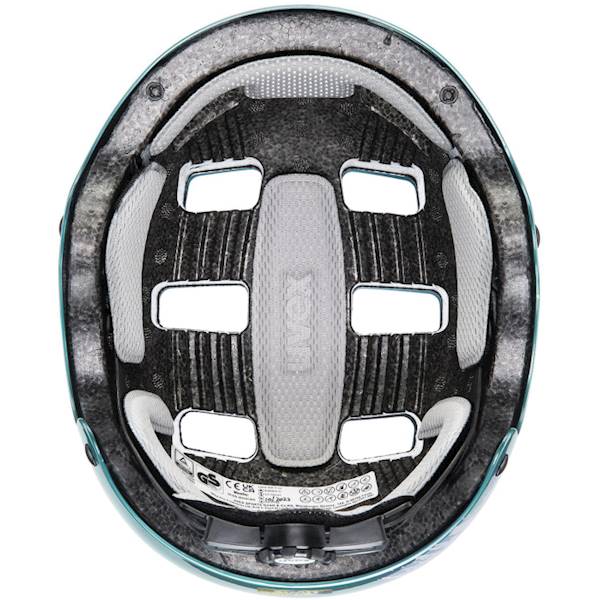 Kask Uvex Kid 3 (51-55) srebrny/turkus