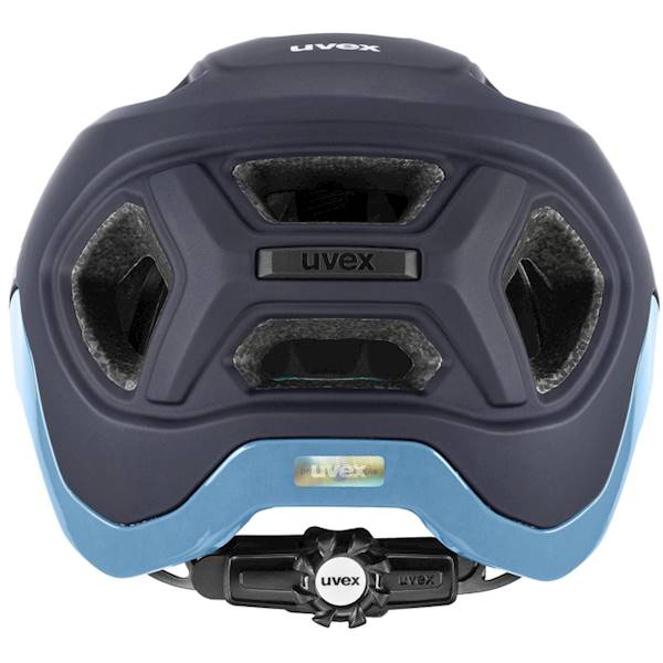 Kask rowerowy UVEX React 52-56 cm. czarny-błekit