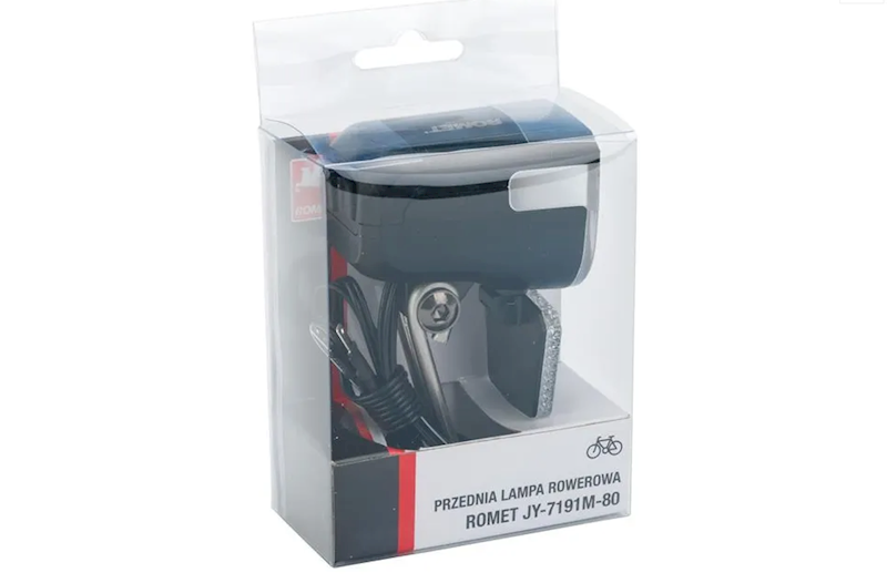 Lampa przednia prądnica z uchwytem JY-7191M-80