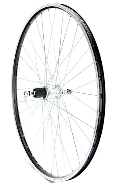 Koło rowerowe 28”, kaseta, obręcz czarna v-ki