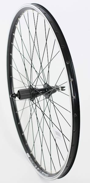 Koło 28" tył P.Asses kaseta 8/9 O.Dragon czarne