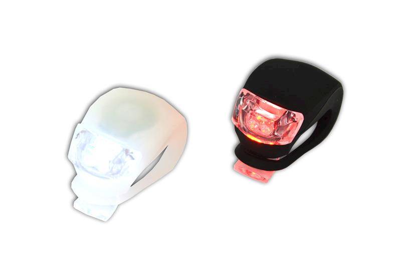 Lampki 2 Led Frog biała/czarna 