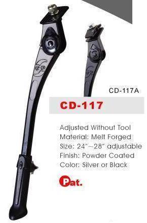 Podpórka 24-28" CD-117 alu centr. O-Stand czarna