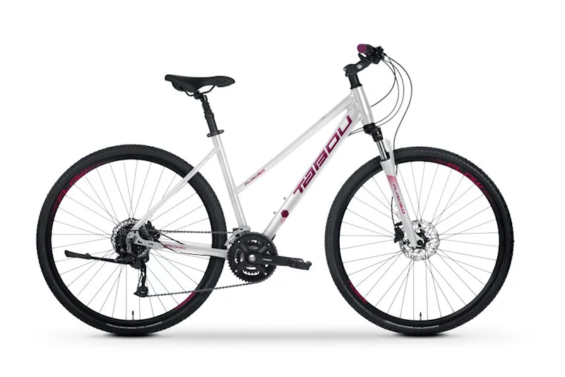 Rower Tabou Flow 3.0 W 19" white/raspberry