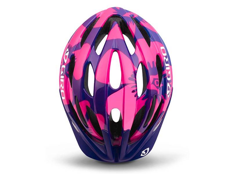 Kask dziecięcy Giro Raze (50-57) berry blue flowe