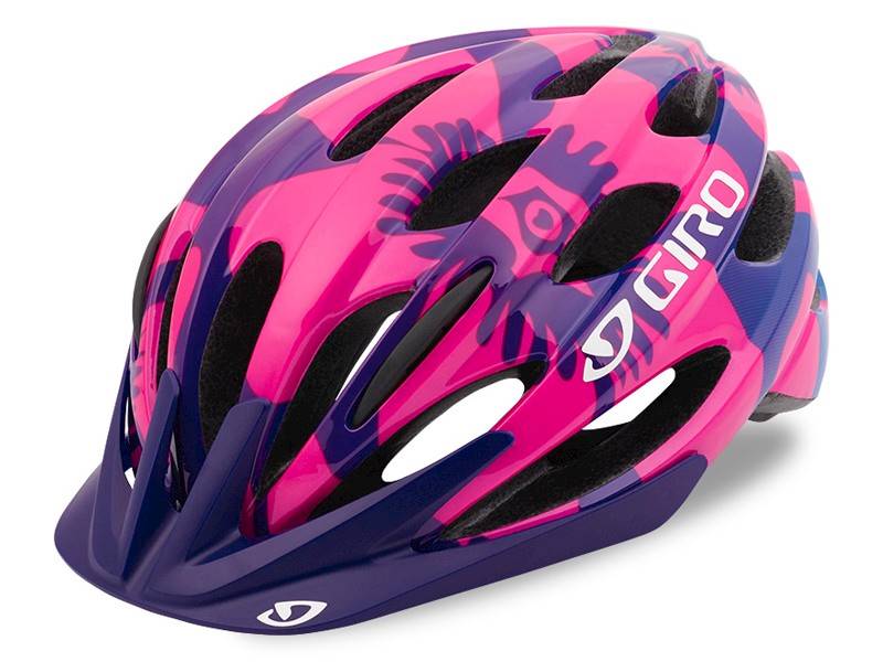 Kask dziecięcy Giro Raze (50-57) berry blue flowe