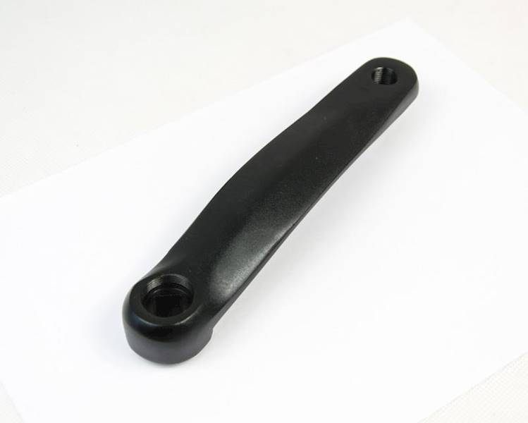 Korba lewa kwadra czarna alu 170mm