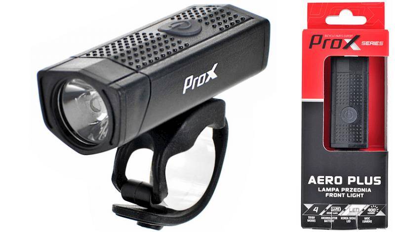 Lampa przód Prox Aero F Plus 400Lm USB 1000mAh