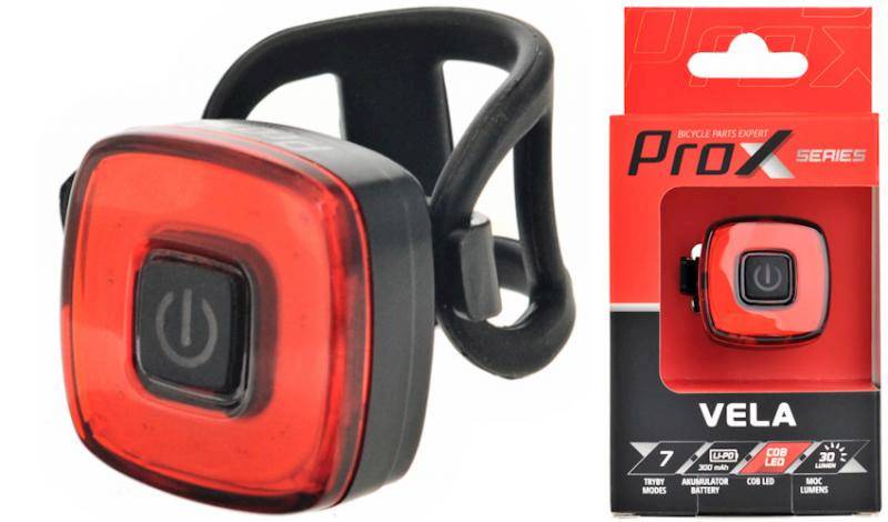 Lampa tył Prox Vela Cob Led 30Lm, 300mAh, USB-C