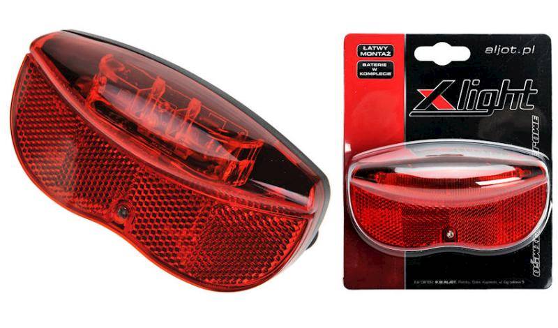 Lampa tył X-Light na bagażnik 2 super led