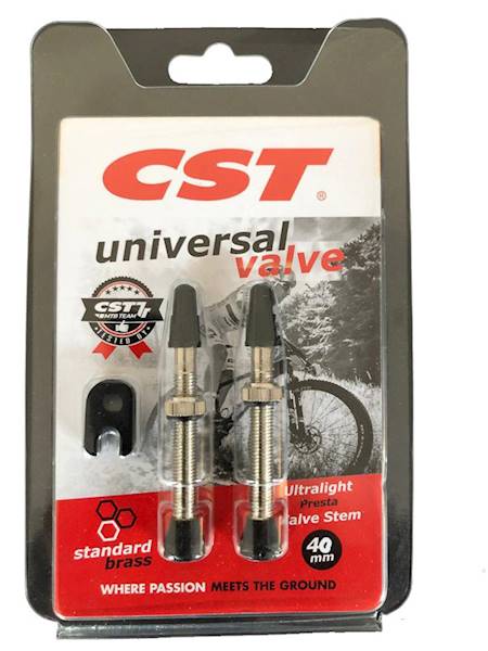 Zawory Tubeless CST TR mosiężne srebrne