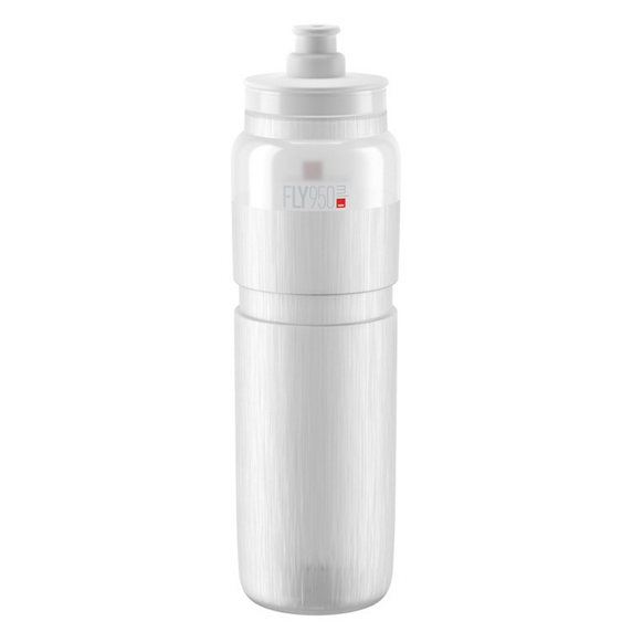Bidon Elite Fly Tex Clear Grey logo 950 ml