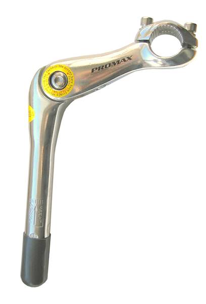 Wspornik kierownicy 22,2reg105/180 srebrny Promax