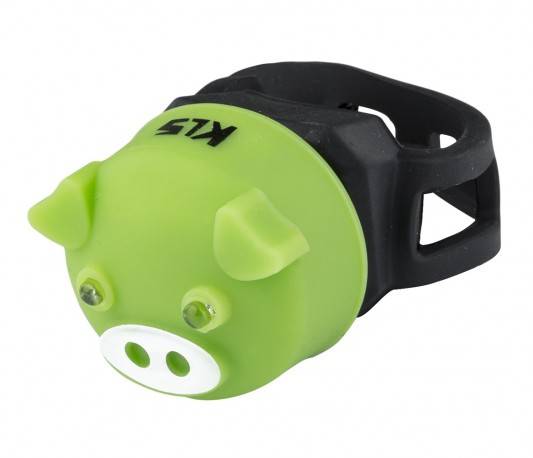 Lampka tylna KLS PIGGY, green