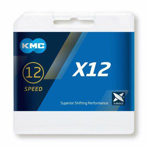 Łańcuch 12-biegowy KMC X12 Black Tech / 1/2"x11/12