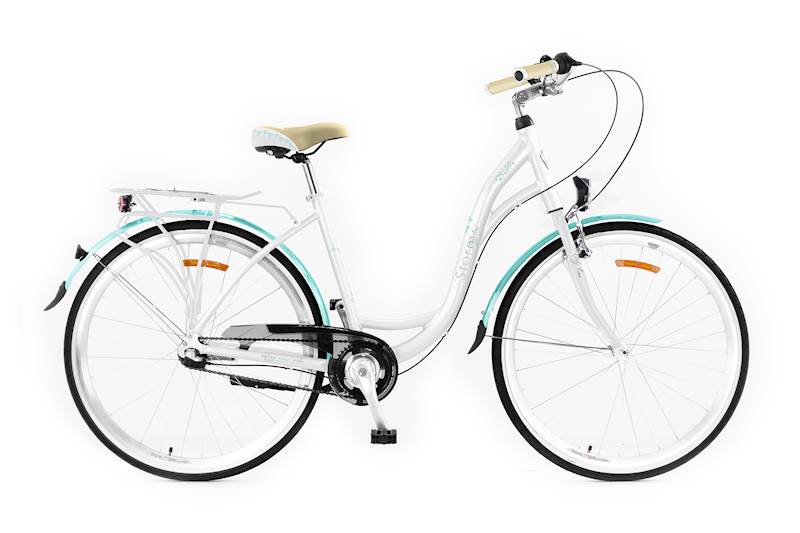 Rower Storm Dublin Lady 26 3S 15" biały/turkus