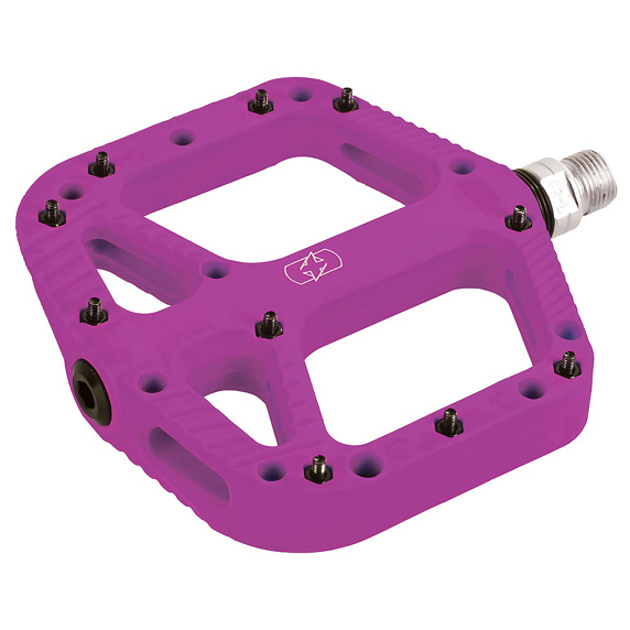 Pedały Oxf Loam 20 Flat fiolet,nylon,oś 9/16,20pin